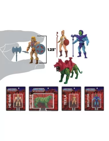 World's Smallest Toys - Masters of the Universe Micro Actionfiguren-Set (4er)
