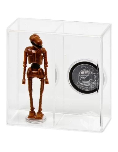 GW Acrylic Loose Action Figure & Coin Dual Display Case - Groß 3,75-inch AFC-009