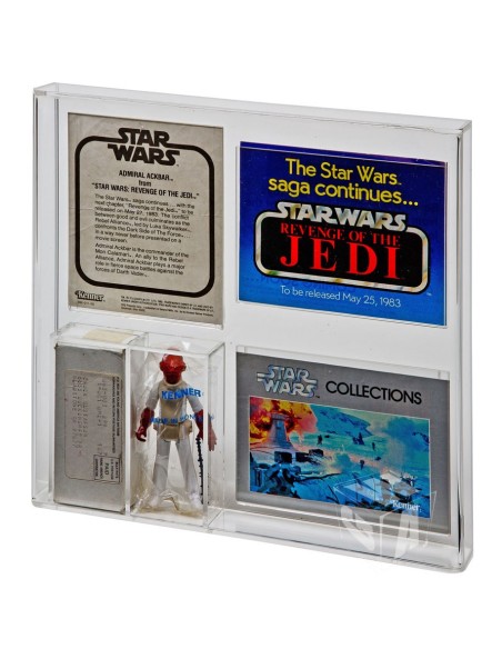 GW Acrylic Acrylic Display Case -  Nien Nunb / Admiral Ackbar Mailaway AMC-006