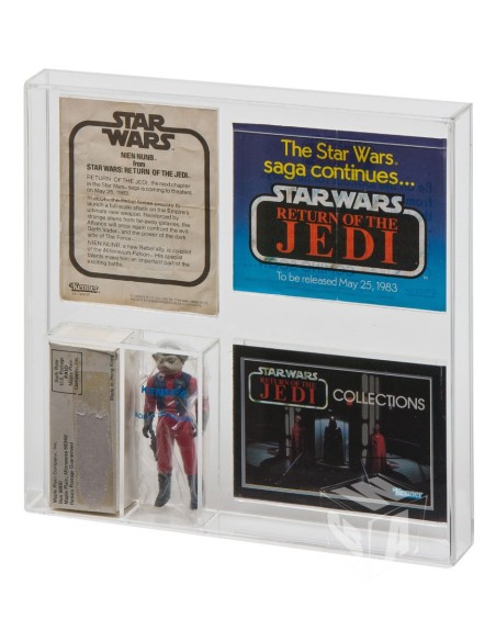 GW Acrylic Acrylic Display Case -  Nien Nunb / Admiral Ackbar Mailaway AMC-006