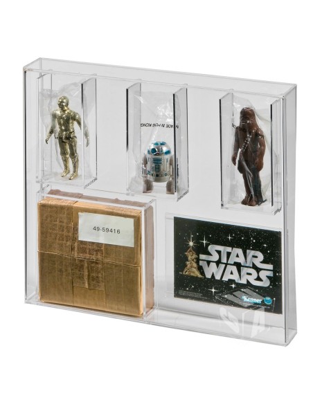 GW Acrylic Acrylic Display Case -  SW / ROTJ 3-Pack Mailer AMC-005