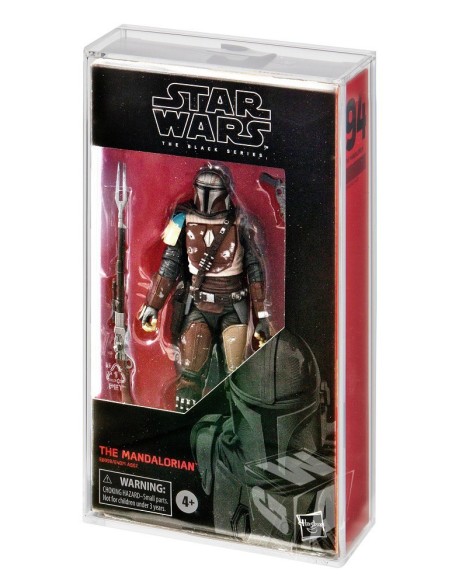 GW Acrylic MIB Acrylic Display Case - 6" Star Wars Black Series (Red/Black/White/Carbonised - SLIM) - BSC-002