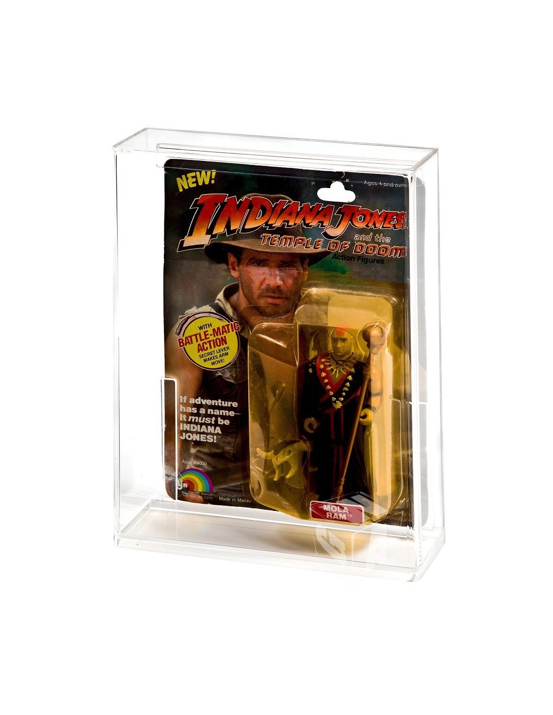 MOC Acrylic Display Case - LJN Indiana Jones Temple of Doom