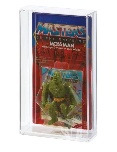 GW Acrylics MOC Acrylic Display Case - Masters of the Universe (Vintage / Super7 / Origins) - FULL INNER RAILS - ADC-008-R