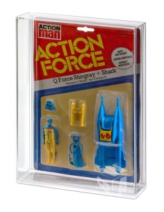 GW Acrylics MOC Acrylic Display Case - Action Force Figur und Fahrzeug (Große Karte) - ADC-042