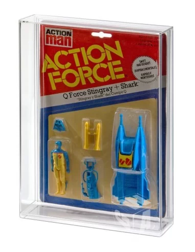 GW Acrylics MOC Acrylic Display Case - Action Force Figure and Vehicle (Large Card) - ADC-042