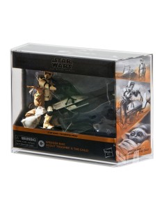 MIB Acrylic Display Case - 6&quot; Star Wars Black Series Deluxe (Boba Fett/Jar Jar Binks etc) - BSC-006