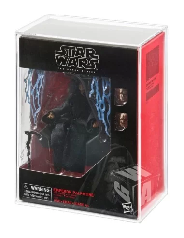 MIB Acrylic Display Case - 6" Star Wars Black Series Deluxe The Emperor with Throne - BSC-005