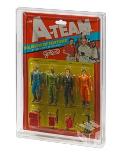 GW Acrylics MOC Acrylic Display Case - Vintage GALOOB A-Team 4-Pack - ADC-045