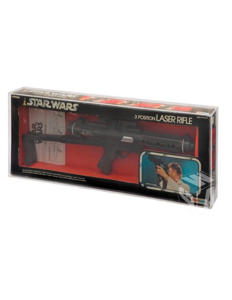 GW Acrylic Display Case - Kenner/Palitoy 3 Position Laser Rifle MIB - AVC-054