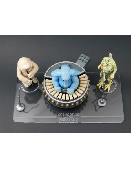 Standplatte / Synergy Stand für Star Wars Vintage Sy Snootles & Max Rebo Band