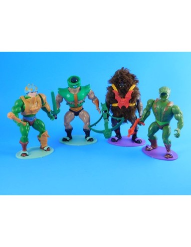 Standfüße / Stands für MOTU Vintage Actionfiguren - lila 5er Pack
