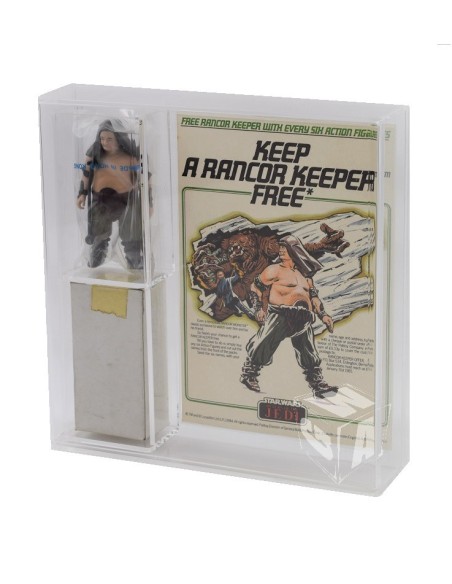 GWAcrylics Acrylic Display Case - Palitoy Bagged Figure Mailer Box und Flyer - AMC-013