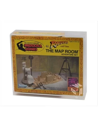 MIB Acrylic Display Case - Kenner Indiana Jones Jäger des verlorenen Schatzes/ROTLA Kartenraum/Map Room- IJC-003