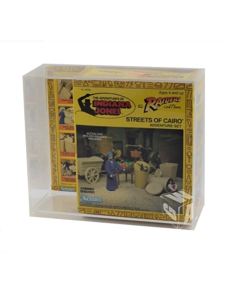 MIB Acrylic Display Case - Kenner Indiana Jones Raiders of the lost ark/ROTLA Streets of Cairo - IJC-005