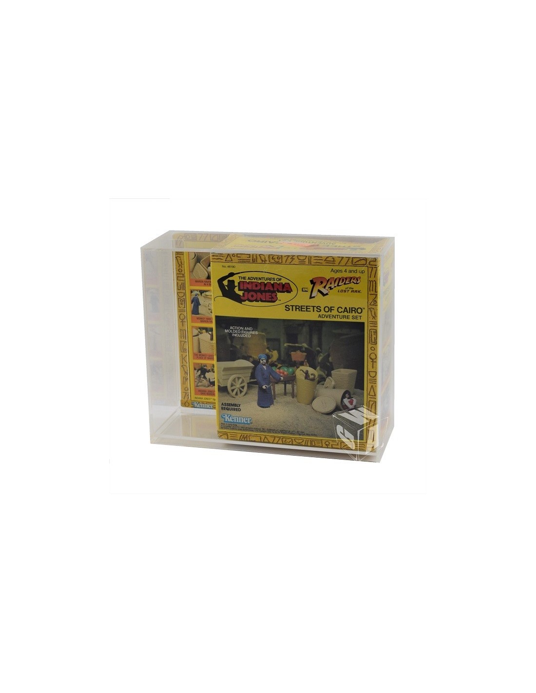 MIB Acrylic Display Case - Kenner Indiana Jones Raiders of the lost ark/ ROTLA Streets of Cairo - IJC-005