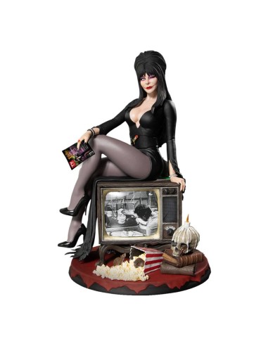 Mezco Elvira, Herrscherin der Dunkelheit - Static-6 PVC Statue 1/6