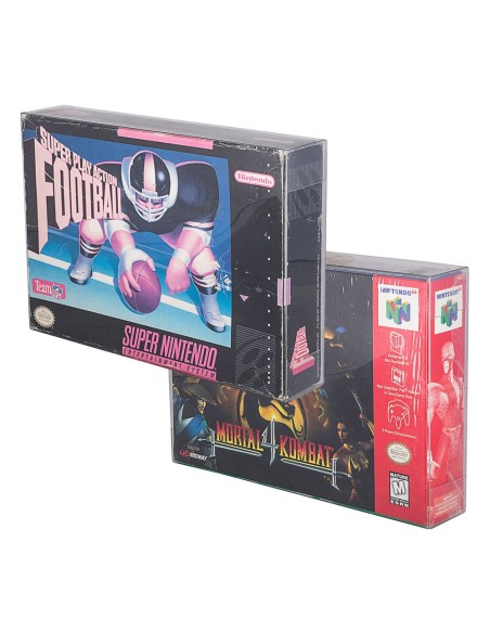 Schutzhülle Faltblister PET Protective Case für SuperNES (SNES) oder N64 Games