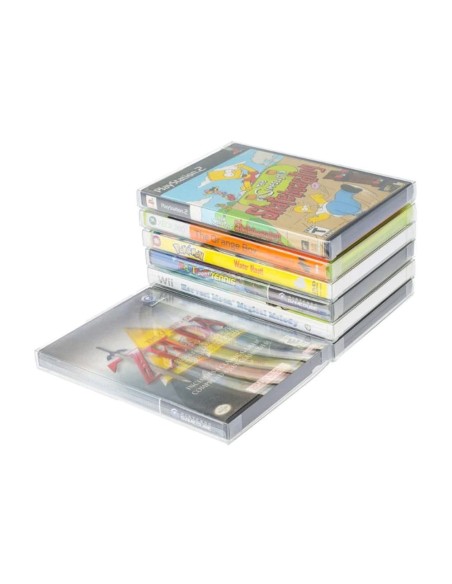 Schutzhülle Faltblister PET Protective Case für Wii / PS2 / XBOX360 / Gamecube Games + DVD