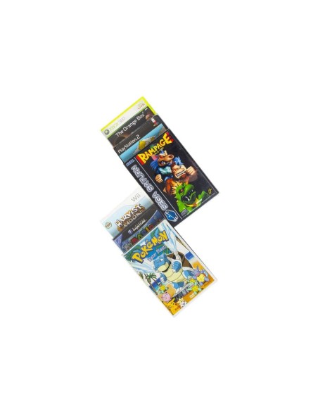 Schutzhülle Faltblister PET Protective Case für Wii / PS2 / XBOX360 / Gamecube Games + DVD