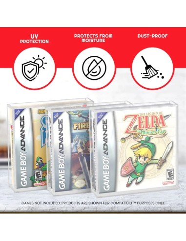 Acryl Case für GameBoy / GBA Games in OVP - 2er Pack