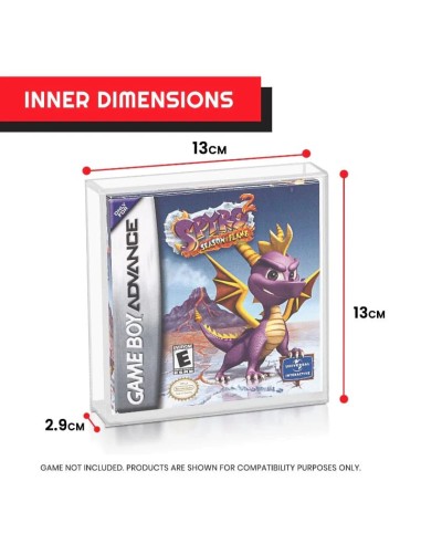 Acryl Case für GameBoy / GBA Games in OVP - 2er Pack