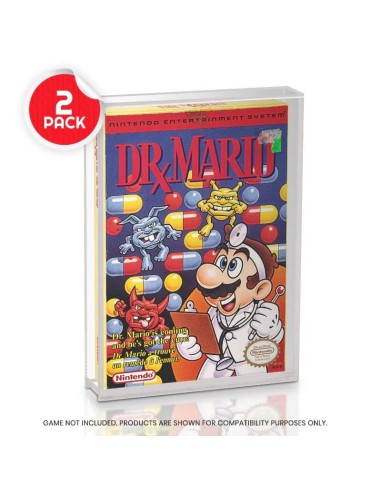 Acryl Case für Nintendo Entertainment System NES Games in OVP - 2er Pack