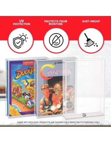 Acryl Case für Nintendo Entertainment System NES Games in OVP - 2er Pack