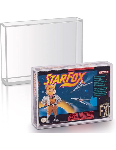 Acrylic Case for Super Nintendo SNES or Nintendo 64 N64 Games - 2-Pack