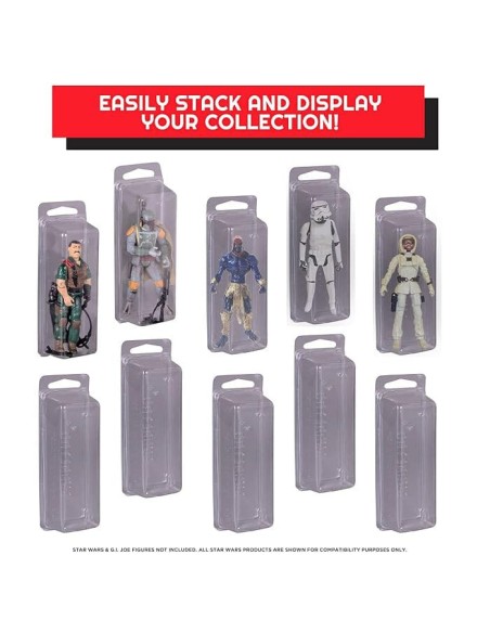 Protective Case Blister Case for 3,75" loose Action Figures small - 25pcs