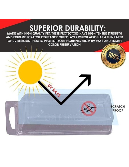 Protective Case Blister Case for 3,75" loose Action Figures small - 25pcs