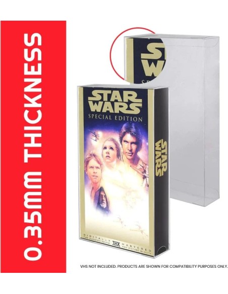 Schutzhülle Faltblister PET Protective Case für vhs Kassetten